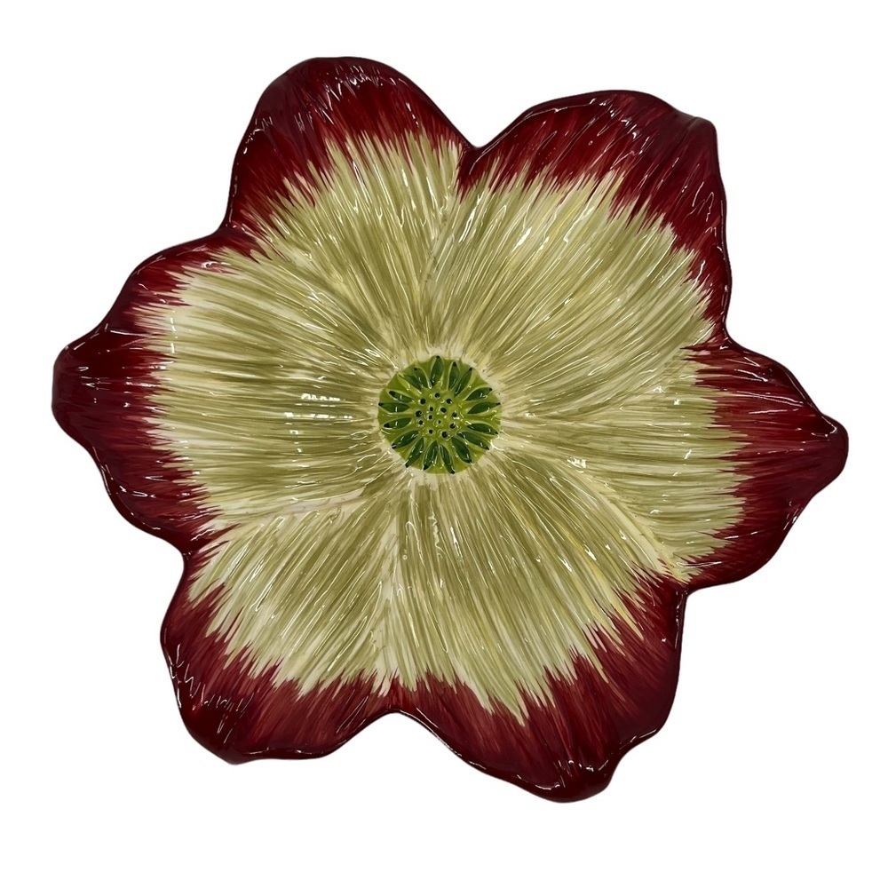 Fleuron Figural Romancing Provence Ceramic Flower Decorative Serving Plate